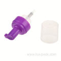 Soap bottle foam nozzle colored plastic pump head foam lotion pump